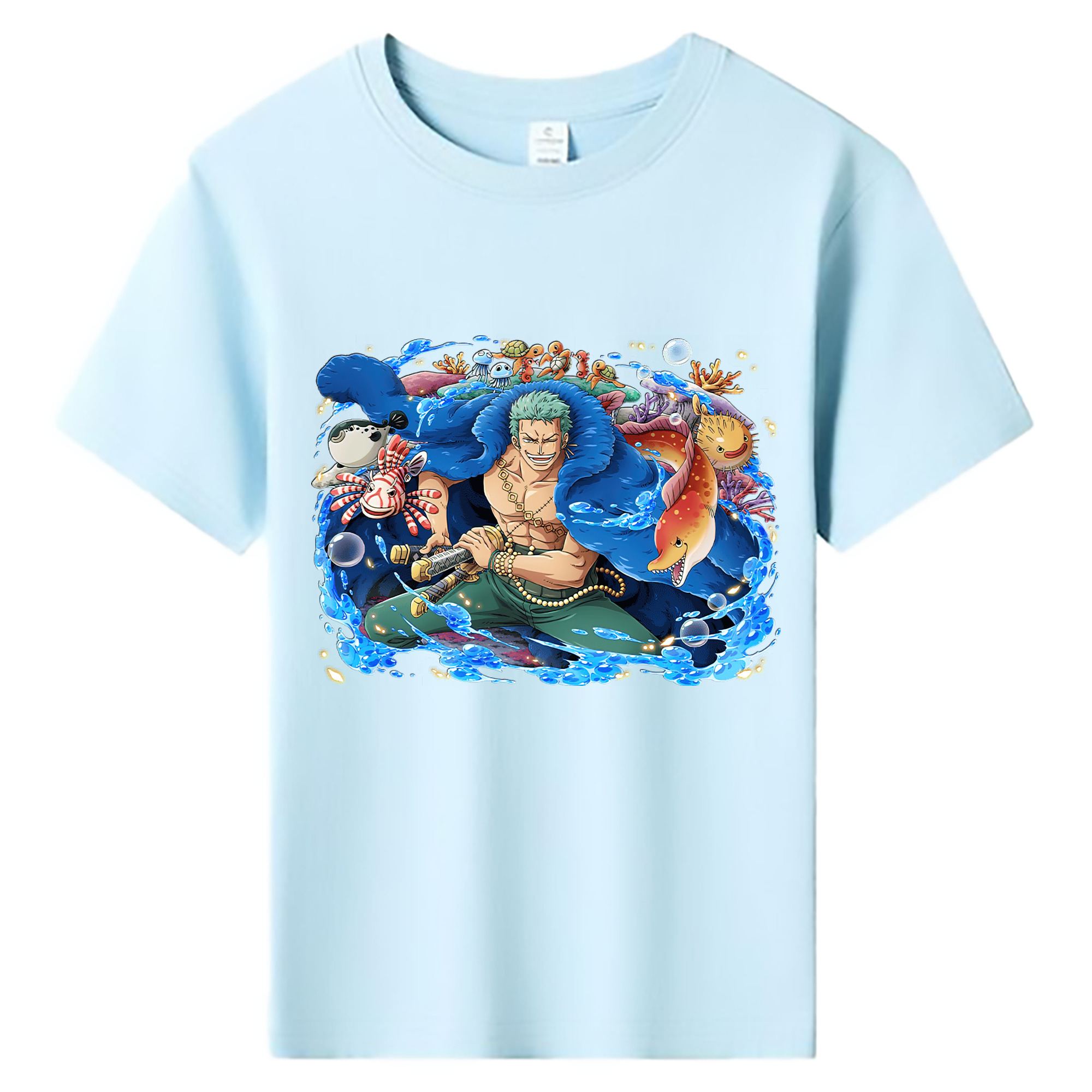 ワンピース ロロノア・ゾロ ONE PIECE Roronoa Zoro 綿100％キッズTシャツ（フロントプリント）